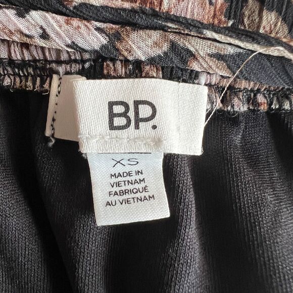 BP Nordstrom Women's Black Floral Strappy Mini Dress Sz XS - Picture 3 of 3